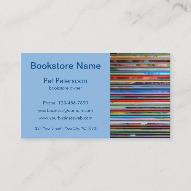 bookstore unique business card (Front)