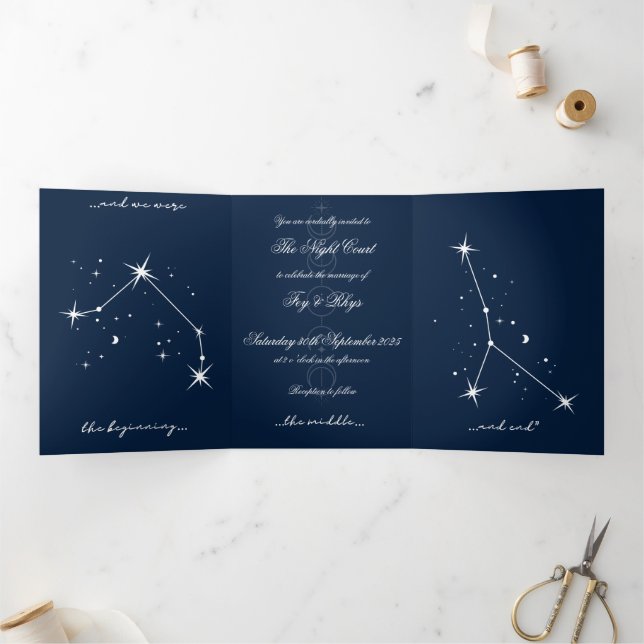  BookTok Romantacy Wedding Invite - Aries/Cancer (Inside)