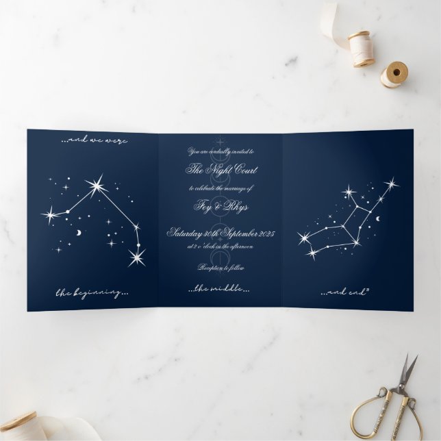  BookTok Romantacy Wedding Invite - Aries/Virgo (Inside)