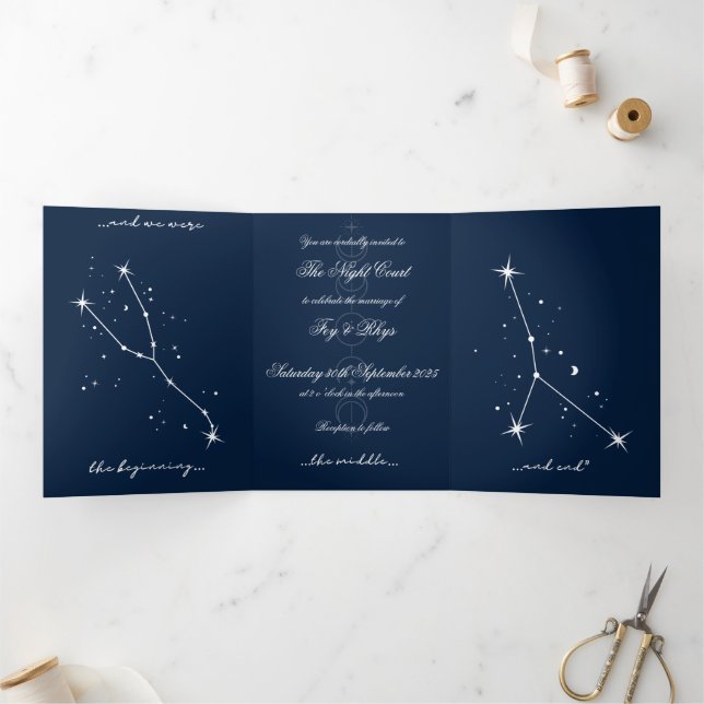  BookTok Romantacy Wedding Invite - Taurus/Cancer (Inside)