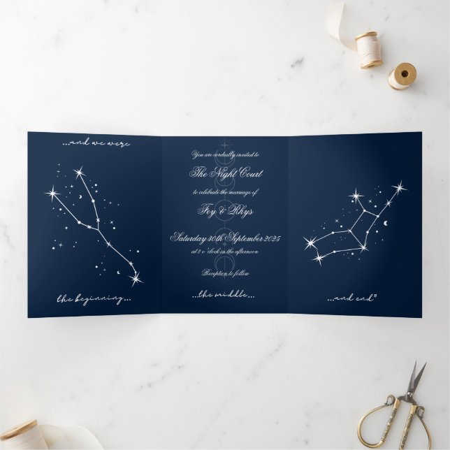  BookTok Romantacy Wedding Invite - Taurus/Virgo (Inside)