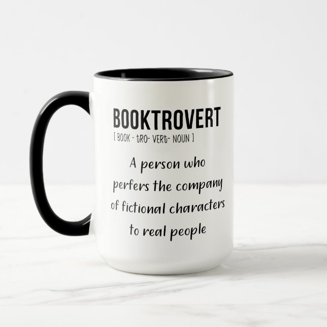 Booktrovert 15oz Coffee Mug  (Left)