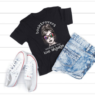 Booktrovert Author Writer Gift for Bookish Women T-Shirt