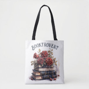 Booktrovert, Book Lover Tote Bag