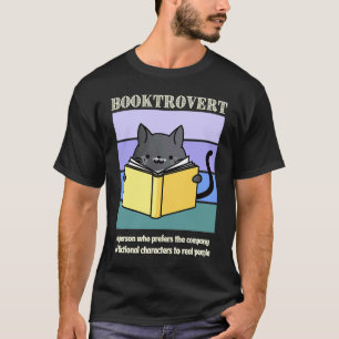 Booktrovert' Book 's Cat Cozy Mystery Bookish Read T-Shirt