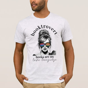 Booktrovert Books Are My Love Language Bookish T-Shirt