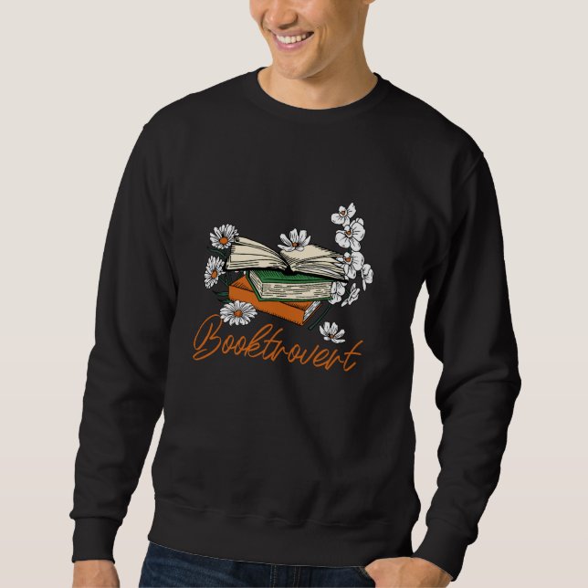 Booktrovert Reading Book Lover Sweatshirt (Front)