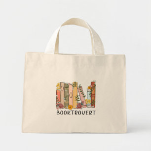 Booktrovert small shopping tote bag