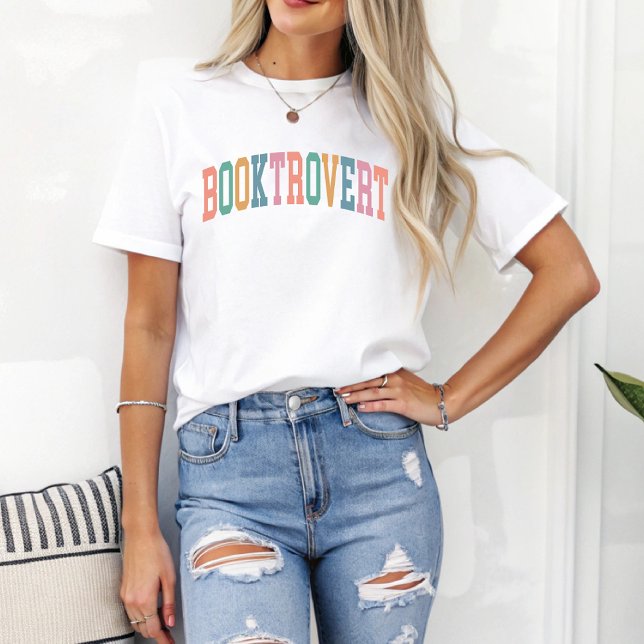 Booktrovert Sporty Bookish Gift for Book Lover T-Shirt (Creator Uploaded)