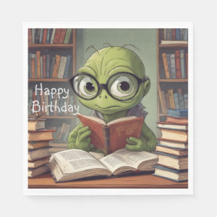 Bookworm Birthday Napkin