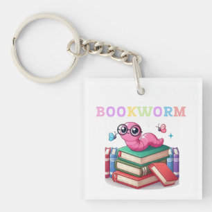 Bookworm Bliss  Key Ring