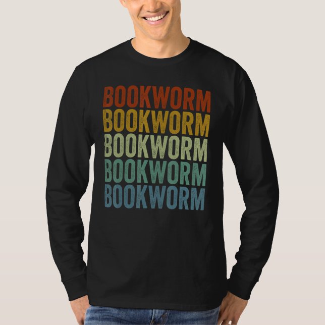 Bookworm Book Reader Reading T-Shirt (Front)