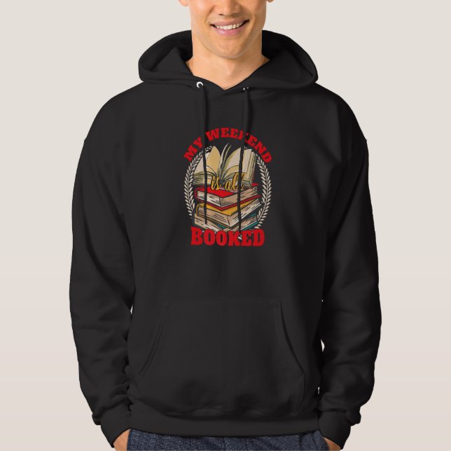 Bookworm Book  Reading Fan Hoodie (Front)