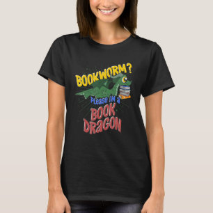 Bookworm Book Reading Mythical Creature Cute Book  T-Shirt