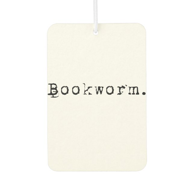 BOOKWORM CAR AIR FRESHENER (Front)