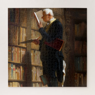 Bookworm Carl Spitzweg Art Jigsaw Puzzle