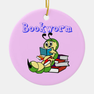 Bookworm Ceramic Tree Decoration