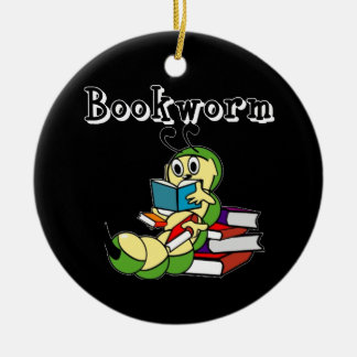 Bookworm Ceramic Tree Decoration