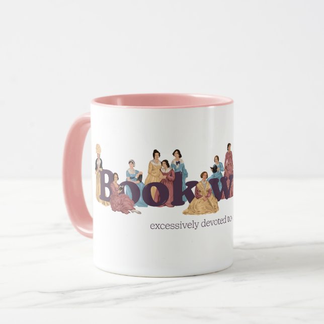 Bookworm Classic Female Authors Mug (Front Left)