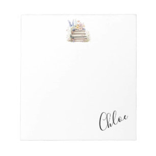 Bookworm customised name notepad