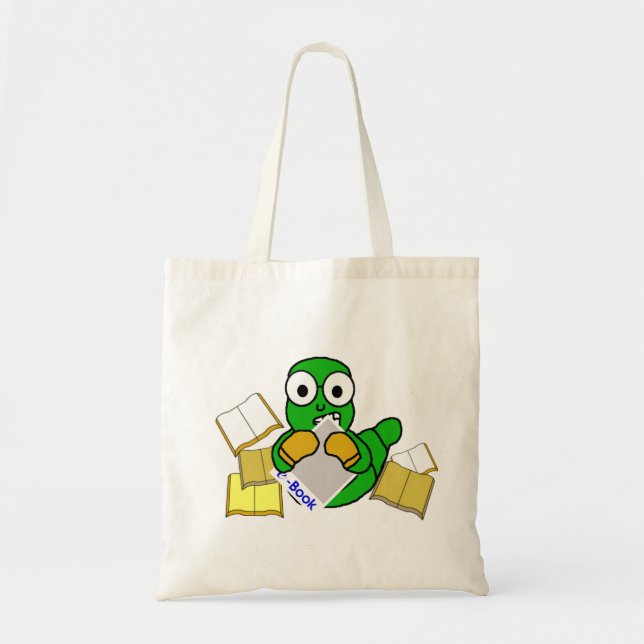 Bookworm eBook Tote Bag (Front)