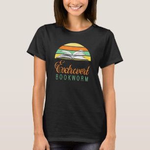 Bookworm Extrovert Book Reading 4 T-Shirt