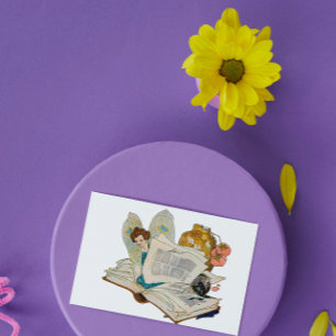 Bookworm Fairy Postcard
