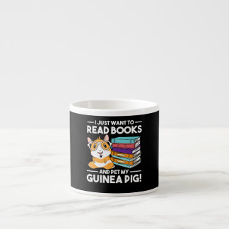 bookworm guinea pig mum reading gift guinea pig espresso cup