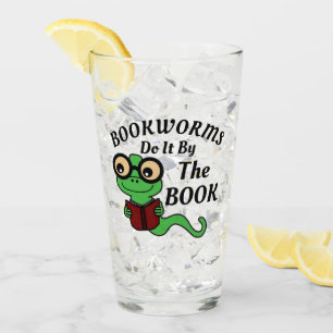 Bookworm Humour Glass