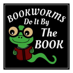 Bookworm Humour Poster