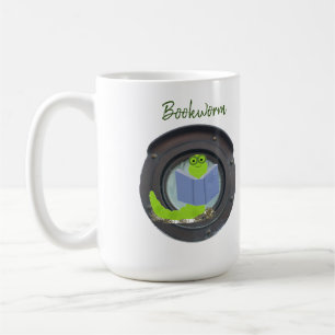 Bookworm in a Porthole Coffee Mug