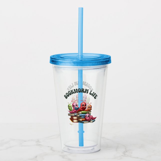 Bookworm Life Acrylic Tumbler (Front)