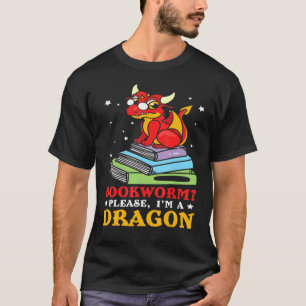 Bookworm Please Im A Book Dragon Book Reading T-Shirt