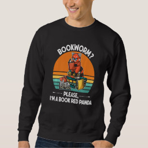 Bookworm Please I'm A Book Red Panda Premium Sweatshirt