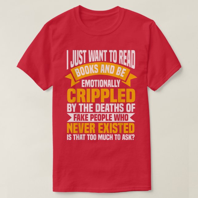 Bookworm Reader Writer Novelist Content Creator Bo T-Shirt (Design Front)