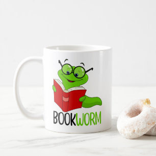 Bookworm Reading  Coffee Mug