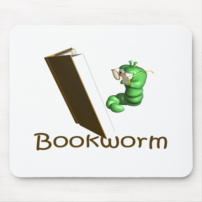 Bookworm T-shirts and Gifts. Mouse Mat (Front)