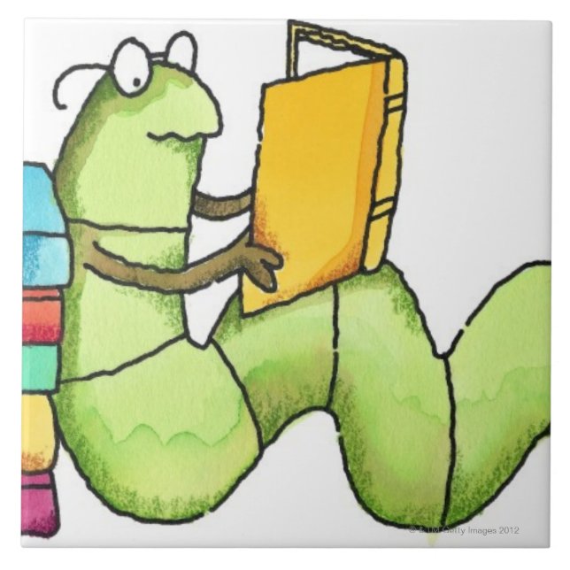 Bookworm Tile (Front)