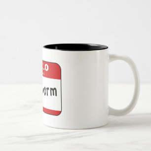 Bookworm Two-Tone Coffee Mug