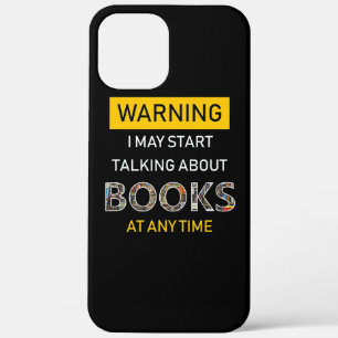 bookworm warning funny bookish reading book nerds iPhone 12 pro max case