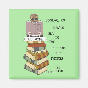 Bookworms Book Pile Magnet