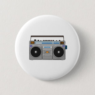 Boom-Box 6 Cm Round Badge