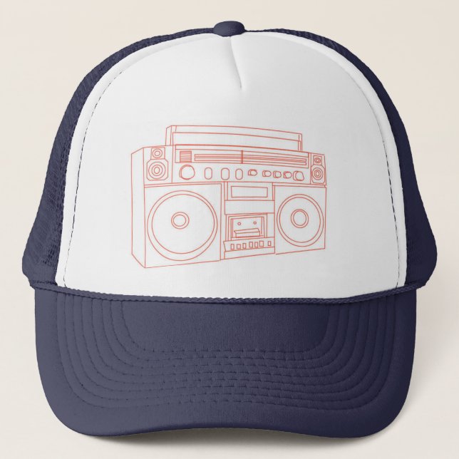 Boom Box Trucker Hat (Front)