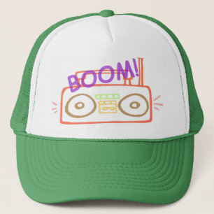 Boom Box Trucker Hat