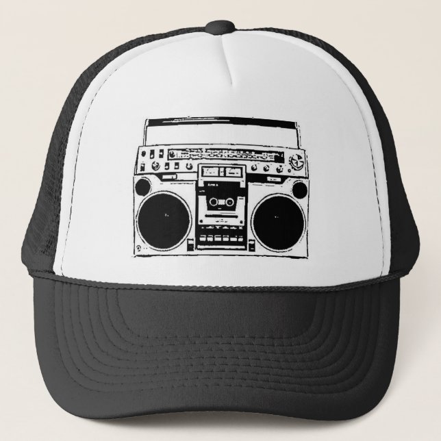 Boom Box Trucker Hat (Front)