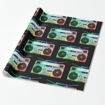 BOOM box Wrapping Paper, Hip Hop