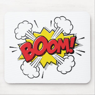 Boom Cartoon Design Mouse Mat