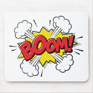 Boom Cartoon Design Mouse Mat