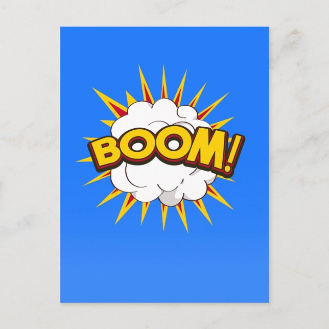 Boom! Cartoon Explosion Postcard (Front)