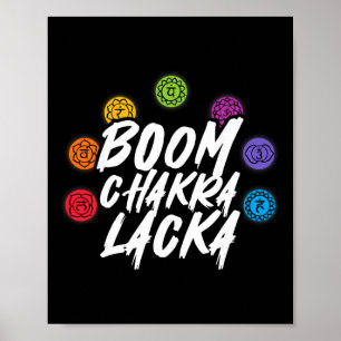Boom Chakra Lacka Yoga Meditation Reiki Spiritual  Poster